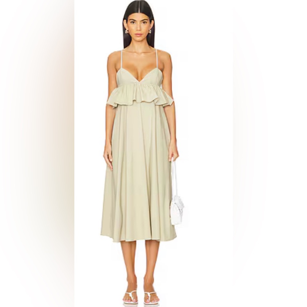 39. WEWOREWHAT $148 PEPLUM MIDI DRESS